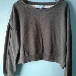 L' Amour gray crop top XL